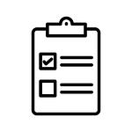 A clipboard used during a heating and cooling solution survey